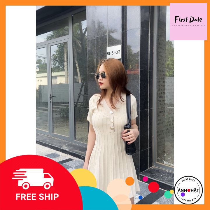 Váy đẹp dệt kim cổ chữ V 💕GIÁ GỐC💕 Phong cách Hàn Quốc trẻ trung, váy dệt kim cao cấp, xu hướng năm 2021 | BigBuy360 - bigbuy360.vn