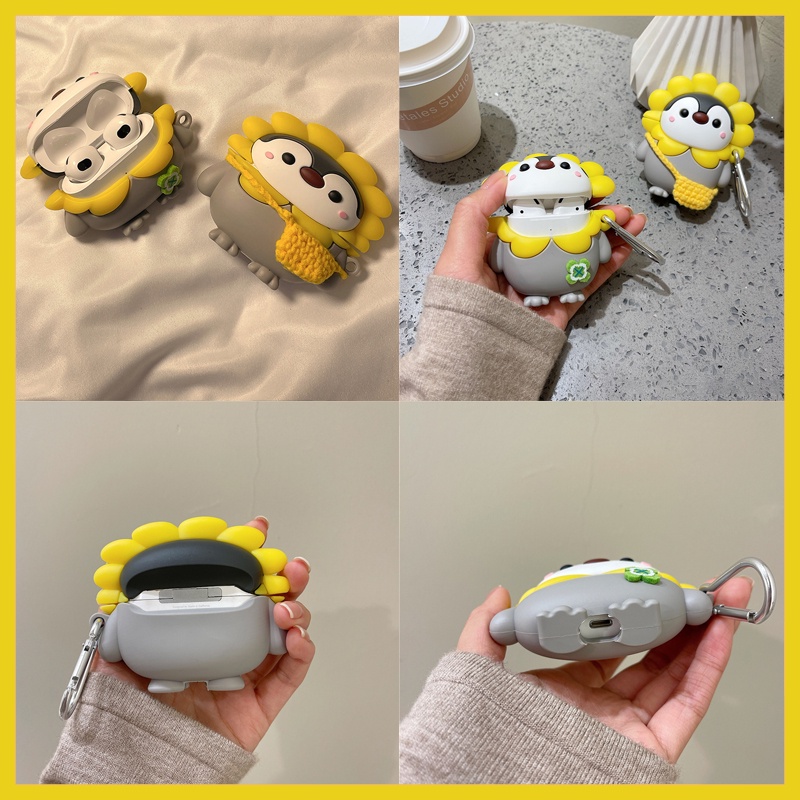 Vỏ Bảo Vệ Hộp Sạc Tai Nghe AirPods3 / 2021 / 3 Họa Tiết SpongeBob / Chim Cánh Cụt Angry Kirby Dễ Thương Kiểu Mới