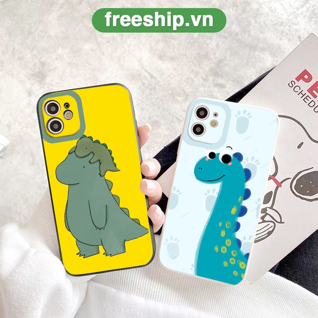 Ốp điện thoại iphone khủng long siêu cute đáng yêu chống sốc ốp iphone6/6s/7/8/se2020/x/r/xsmax/11/12/13/pro/promax bvc