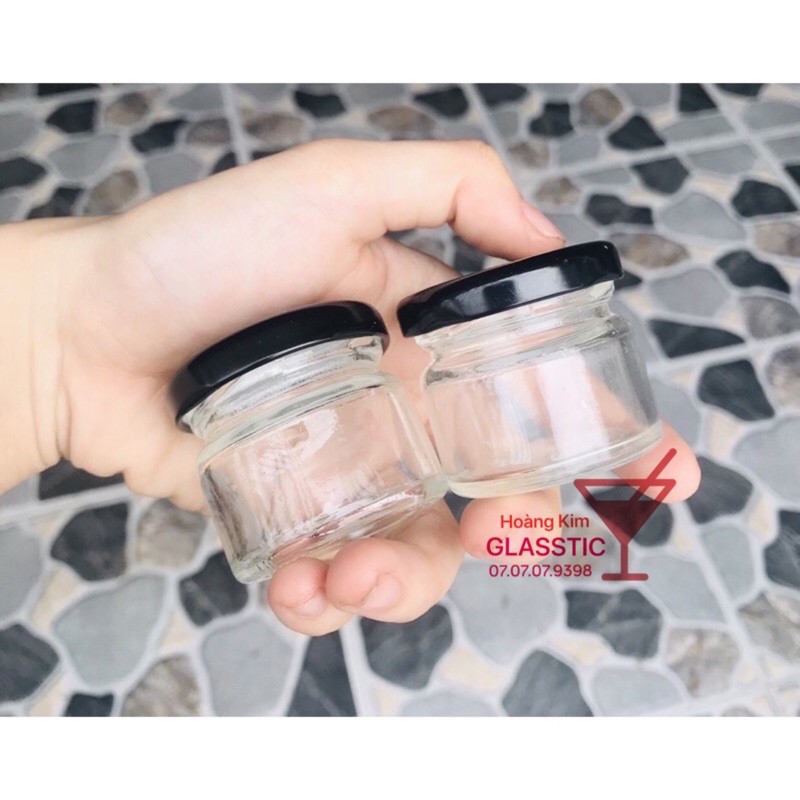 HỦ THUỶ TINH 30ml NẮP THIẾC