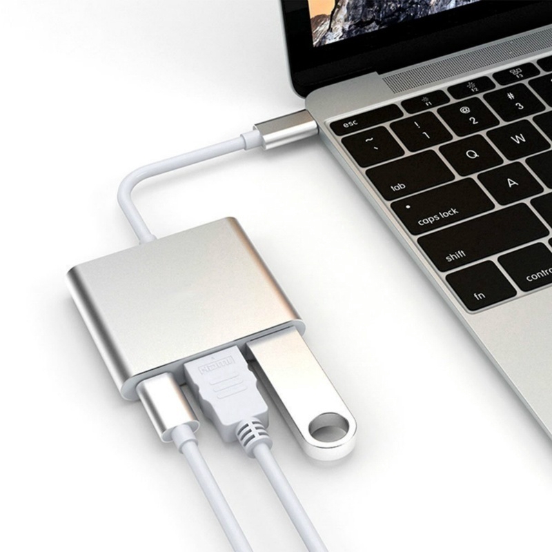 HUB Chia Cổng Chuyển Đổi Dầu USB Type C Đa Năng Dành Cho Retina MacBook