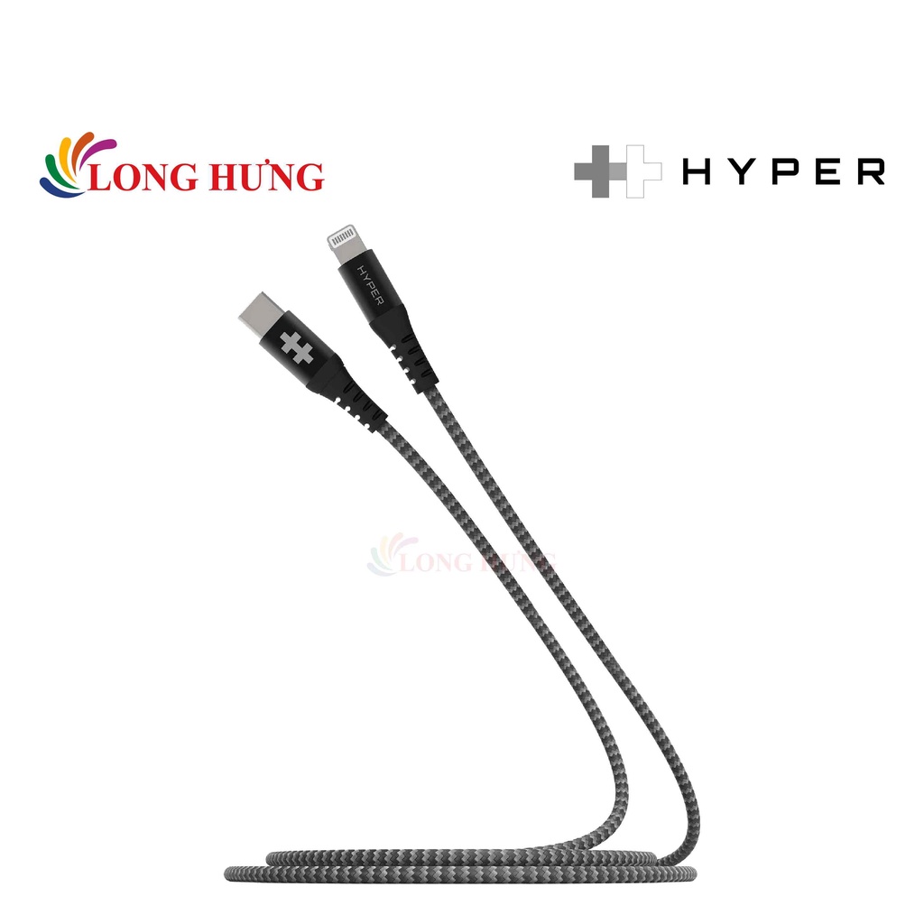 Cáp USB Type-C to Lightning HyperDrive MFI Touch 2m HD-CLB523 - Hàng chính hãng - Chiều dài 2m thuận tiện,chứng nhận MFI