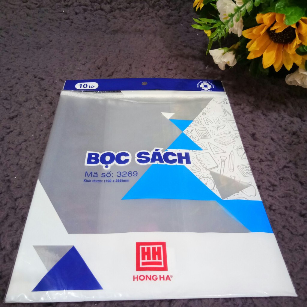 Bọc sách nylon Hồng Hà 3269 (KT: 190x265mm)