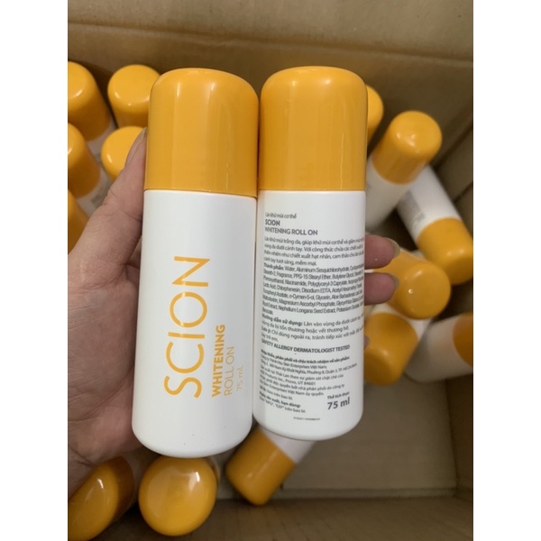 Lăn khử mùi Scion Nuskin 75ml ngăn mùi hôi nách không làm ố quần áo, làm sáng vùng da dưới cánh tay