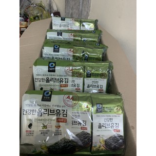 Combo 10 lốc lá kim rong biển ăn liền Deasang 9 gói