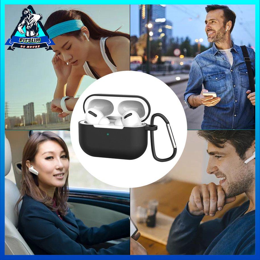 Đối với AIRPOD Pro Case Cover với Keychain Phụ kiện da cao su bảo vệ đầy đủ [8/5]