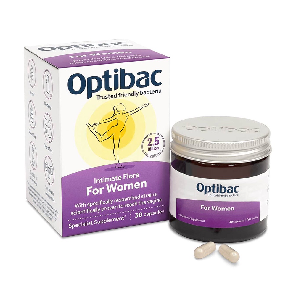 Viên uống dành cho nữ Intimate OptiBac Probiotics Flora 30 viên