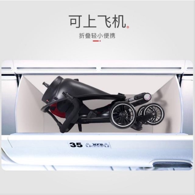Xe đẩy 2 chiều gấp gọn Baohaohao V3B cho bé xe đẩy du lịch đa năng có mái che, đệm lót mềm