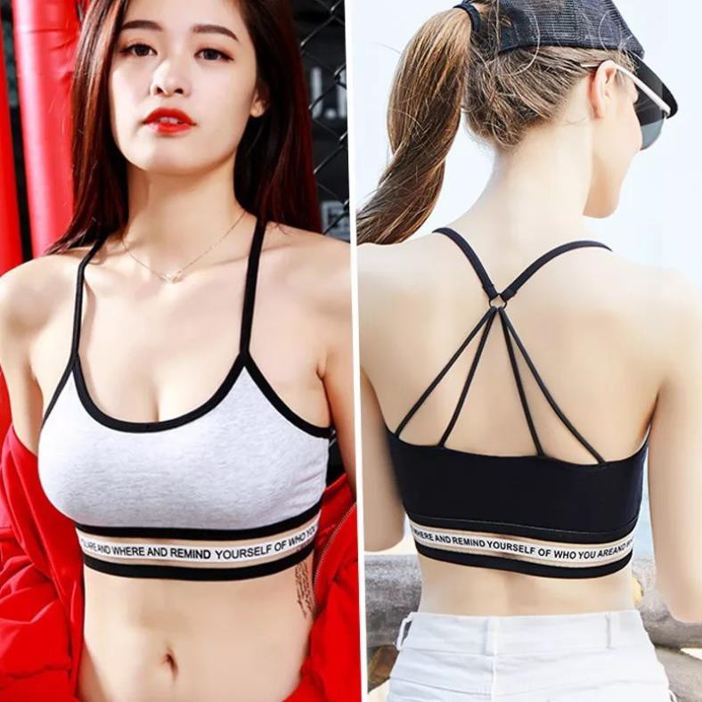 Áo Bra gym dây đan lưng 8829