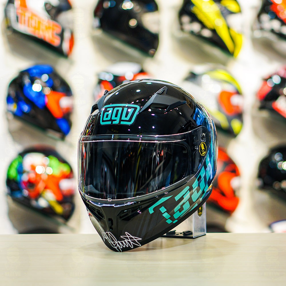 Tem Decal AGV Myth Xanh Ngọc Dán Mọi Nón Fullface (không bao gồm nón)