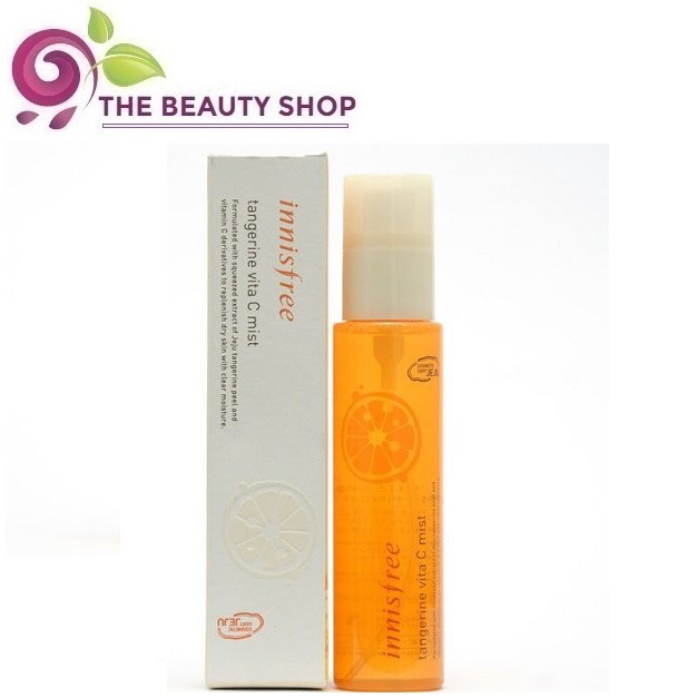 [SALE OFF - 26/02/2022] Xịt Khoáng cấp ẩm, sáng da chiết xuất từ Quýt Innisfree Tangerine Vita C Mist 80ml