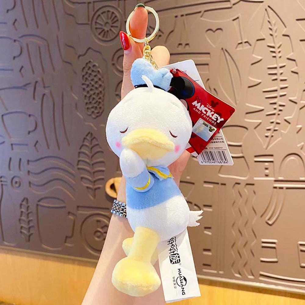 Móc Khóa Hình Chuột Mickey Nhồi Bông 14cm Dễ Thương