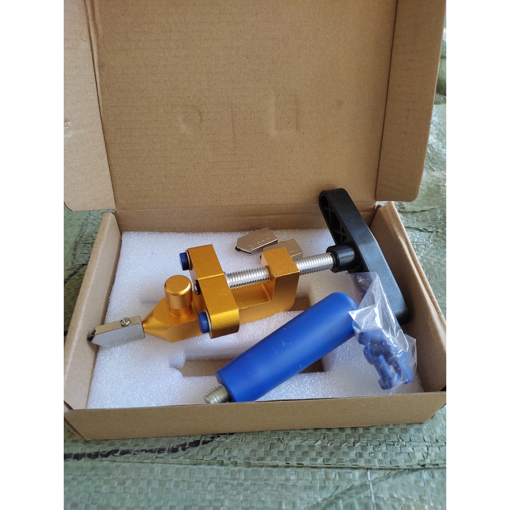 Bộ dụng cụ cắt bẻ gạch, bộ dao cắt kính kiêm tách bẻ cao cấp