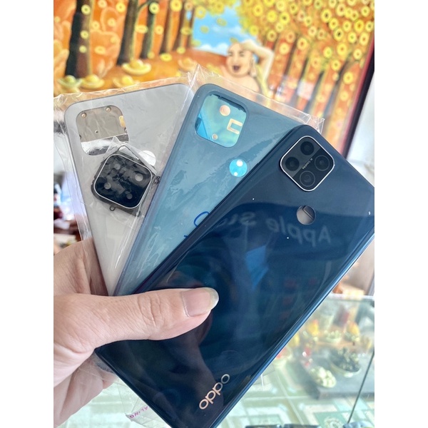 Vỏ bộ OPPO A15 ( đủ lưng,sườn,phím,kính cam)