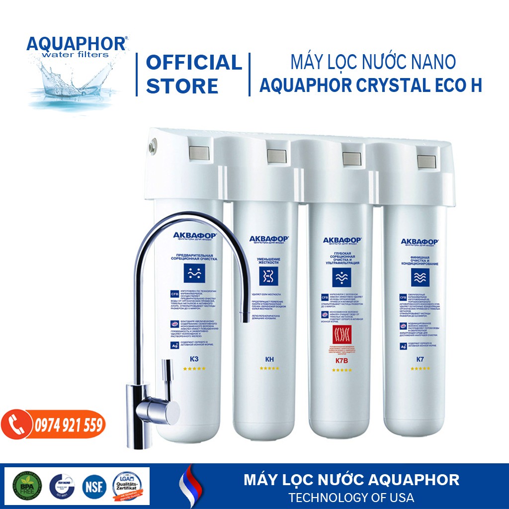 MÁY LỌC NƯỚC AQUAPHOR CRYSTAL ECO H