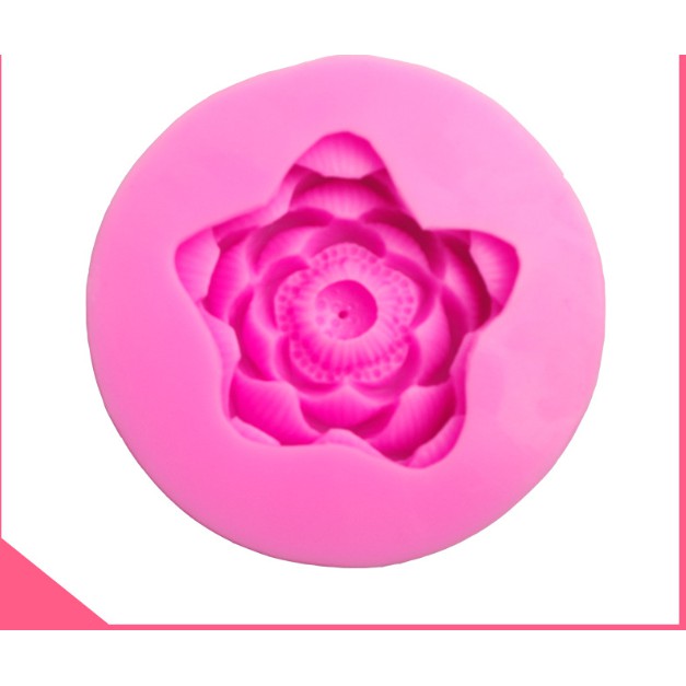 Khuôn Silicone Hoa Sen Nở Lớn 10Cm