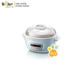 Nồi nấu chậm 2,5l bear sube003 chính hãng đa năng nấu cháo, chưng yến bản quốc tế