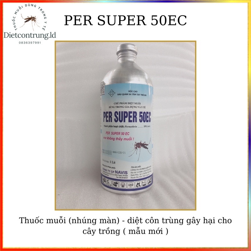 Thuốc muỗi chai nhôm PER SUPER 50EC - 1LÍT .