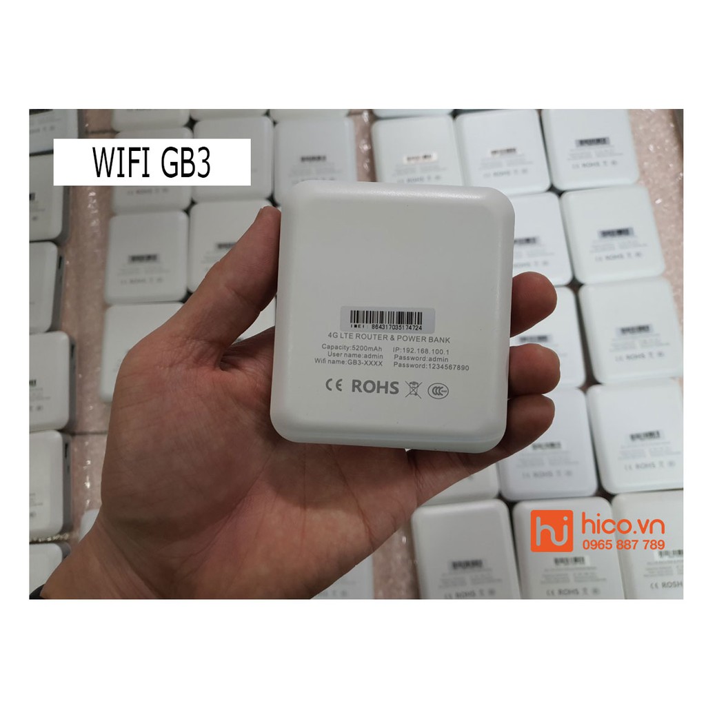 XẢ KHO BỘ PHÁT WIFI TỪ SIM 3G 4G LTE SMART WIFI GB3 150MB PIN 5200MAH DÙNG 18 GIỜ KIÊM SẠC DỰ PHÒNG + QUÀ TẶNG HẤP DẪN