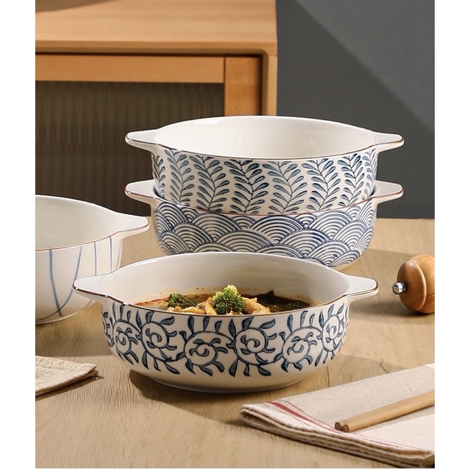 Bát canh, bát súp lớn, tô lớn, bát đĩa decor phong cách Nhật