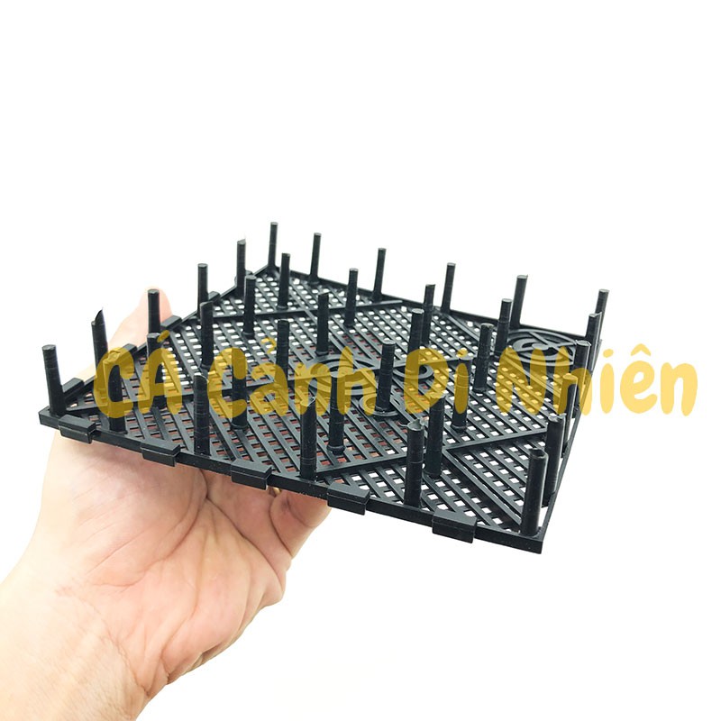 Vỉ lọc đáy vi sinh Đài Loan Tấm lọc và ống Mỏ Vịt Taiwan nâng nền lót cho hồ cá 15x15 cm