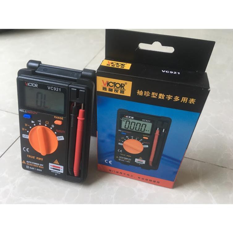 [FREE SHIP =&gt; 50K ] ĐỒNG HỒ ĐO ĐIỆN VẠN NĂNG BỎ TÚI VICTOR VC921. Sửa chữa điện tử
