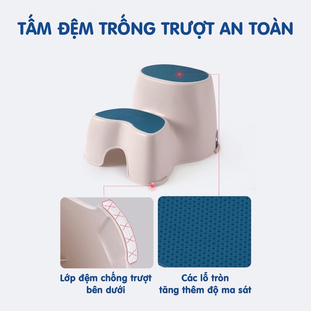 Bệ kê chân ngồi toilet Cho bé HOLLA