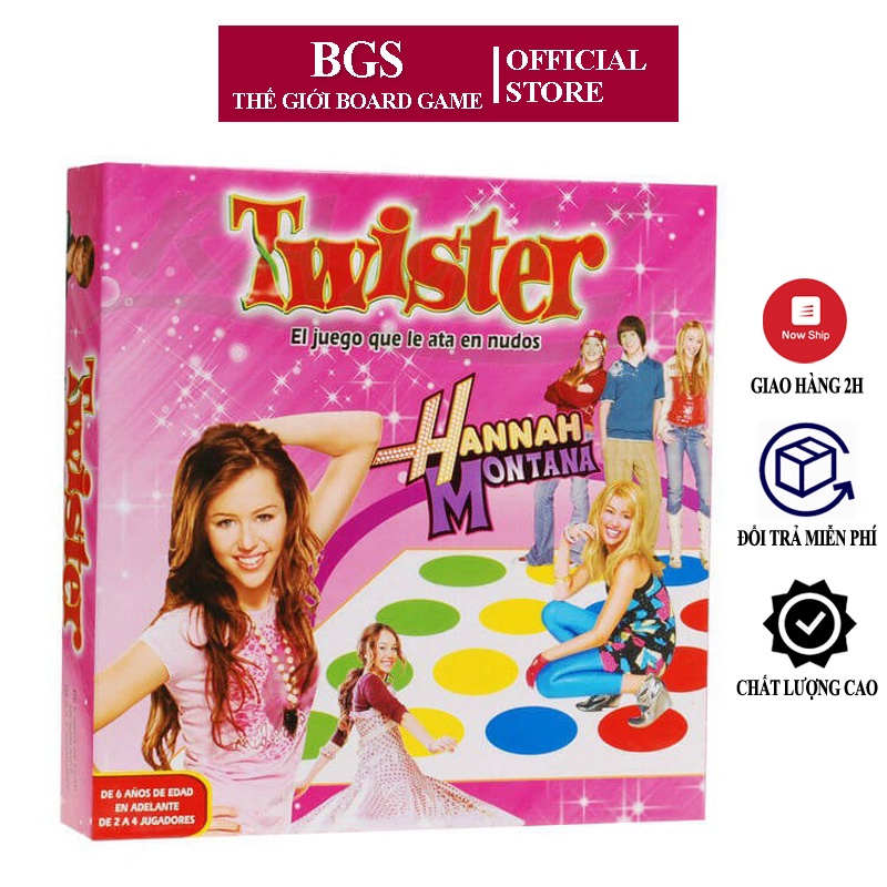 Trò chơi Twister Body Vui Nhộn, Board Game Vận Động Cho Nhóm 2-6 Người Chơi