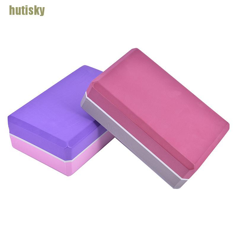 hutisky EVA Yoga Block Brick Sports Exercise Gym Workout Stretching Yoga Block Brick CDH