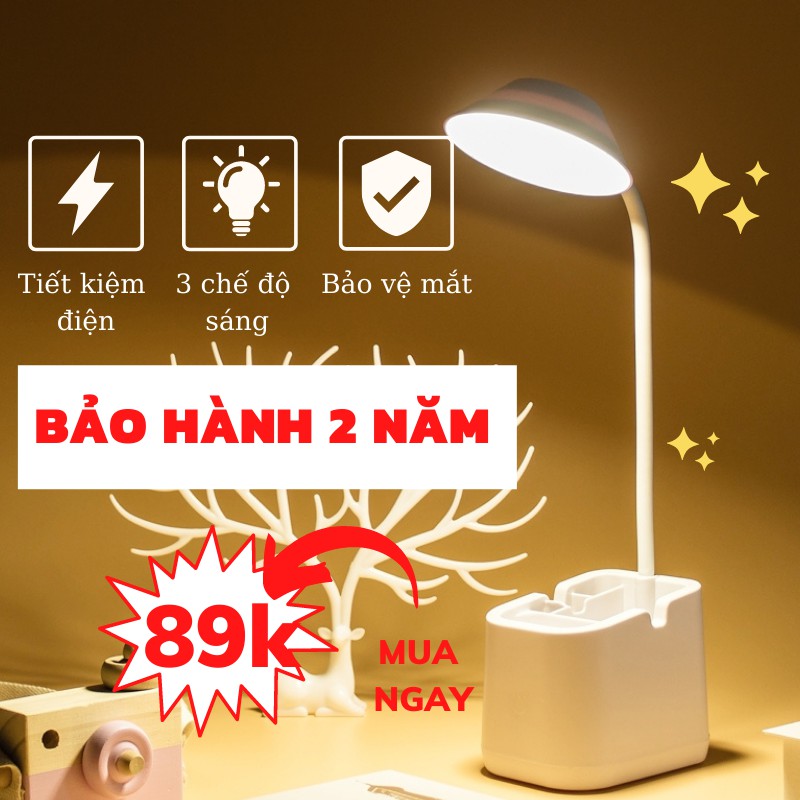 Đèn Bàn Học, Đèn Học Để Bàn 3 Chế Độ Sáng Hạn Chế Ánh Sáng Xanh Chống Cận, Đèn Trần Phú