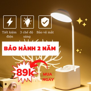 Đèn bàn học, đèn học để bàn 3 chế độ sáng hạn chế ánh sáng xanh chống cận, đèn trần phú