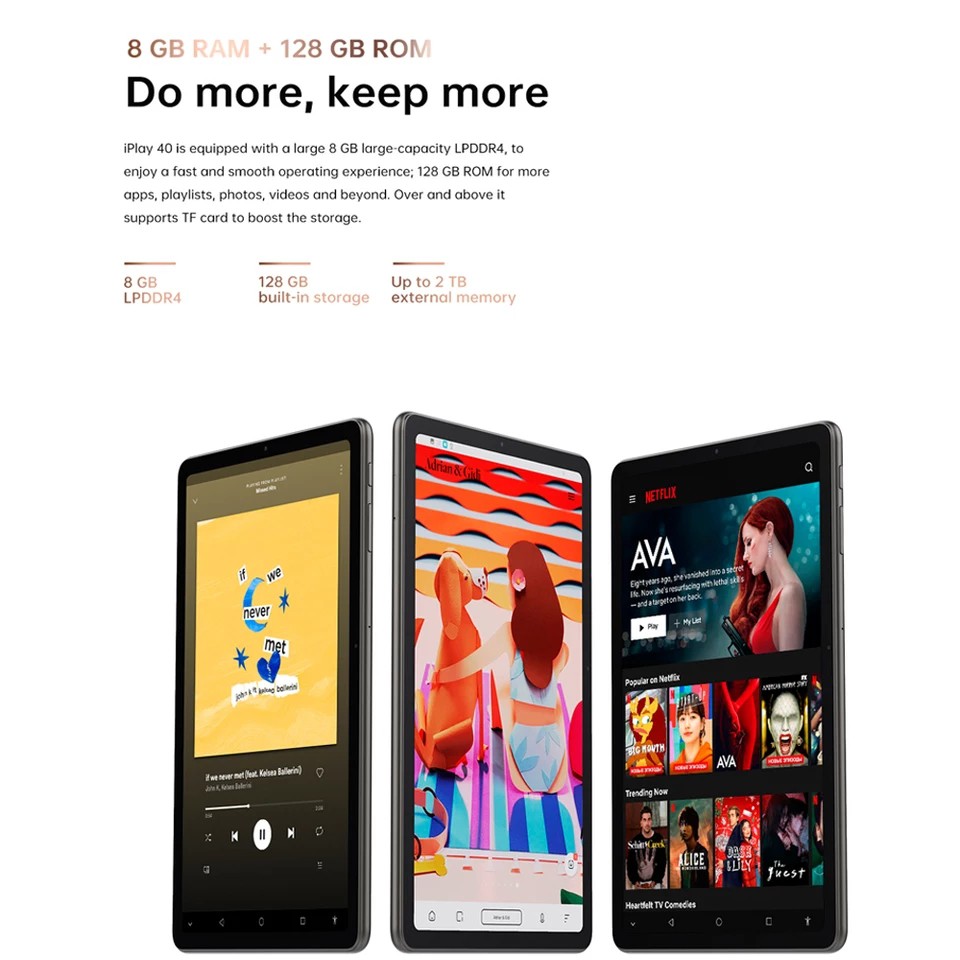 MÁY TÍNH BẢNG Tablet Alldocube iPlay 40 8GB RAM 128GB ROM chơi Liên Quân, Pubg, Genshin mượt mà | BigBuy360 - bigbuy360.vn