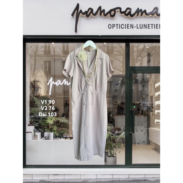 Váy hoa xô linen ren - Hàng secondhand