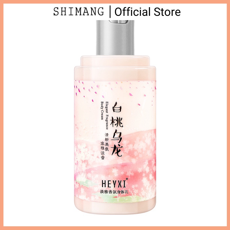 Dưỡng thể đào ô long Heyxi cấp ẩm cho làn da căng mướt, dưỡng thể trắng da cực thơm 245ml Nội địa Trung HDT1G2