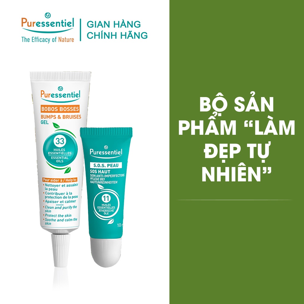 Bộ sản phẩm làm đẹp tự nhiên Puressentiel [ Hoạt Chất Giảm Mụn - Thâm Từ Tinh Dầu Tràm Trà, Gel Phục Hồi Và Tái Tạo Da ]