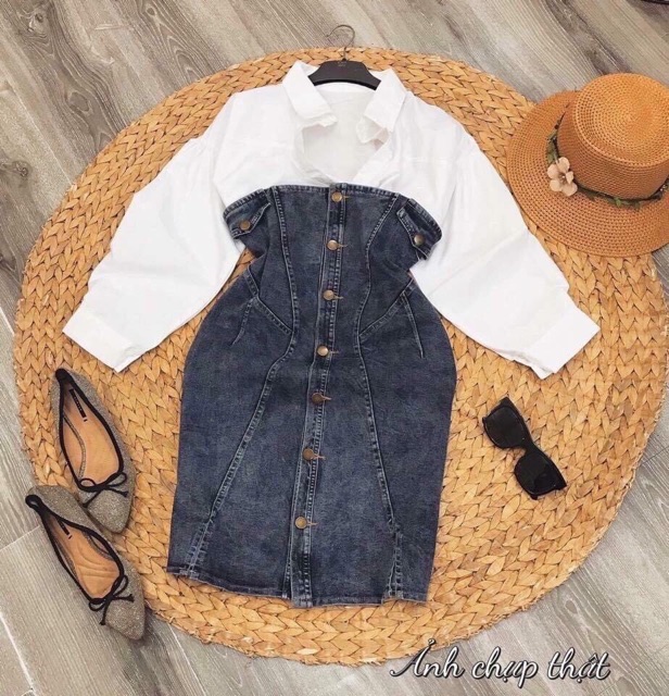 ❤️ SET ĐẦM ỐNG JEAN + SOMI PHỒNG #195k