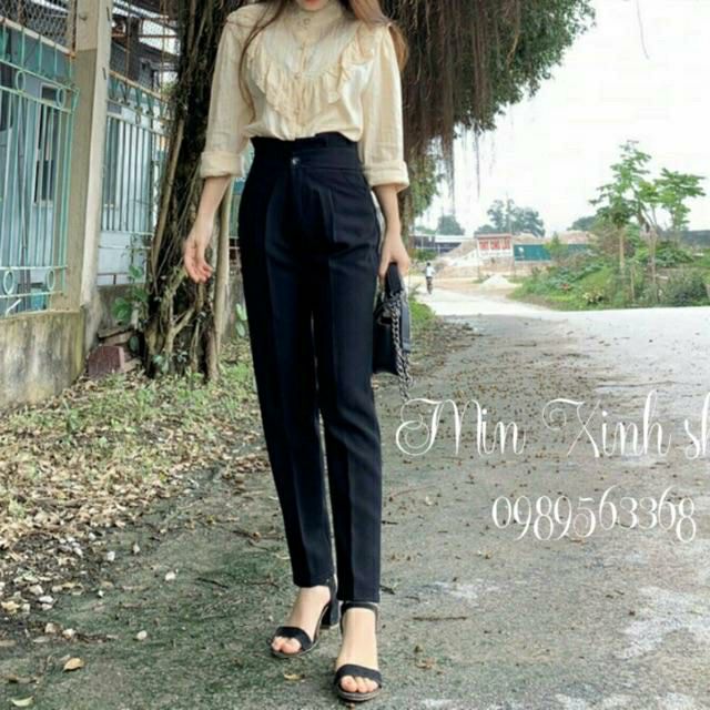 quần baggy cạp bèo,quần baggy nữ cạp bèo m158