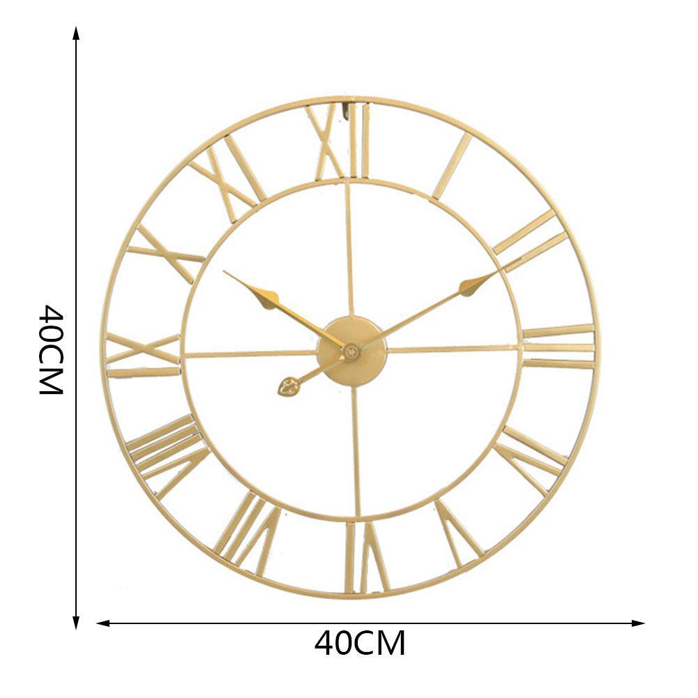 Đồng Hồ Treo Tường Bằng Sắt Không Tiếng Động A7F2 Kích Thước 40cm