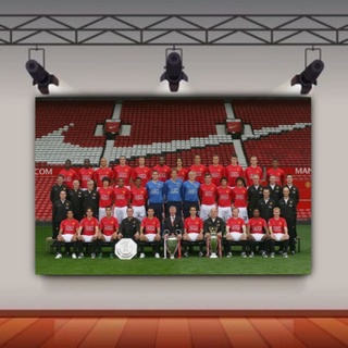 Poster treo tường hình đội bóng manchester united 2008-2009