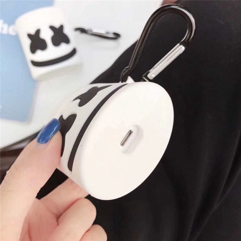 High Quality Popular New Drop Protection AirPods 1 2 Case Music DJ Marshmello Head Cover Silicone Cover