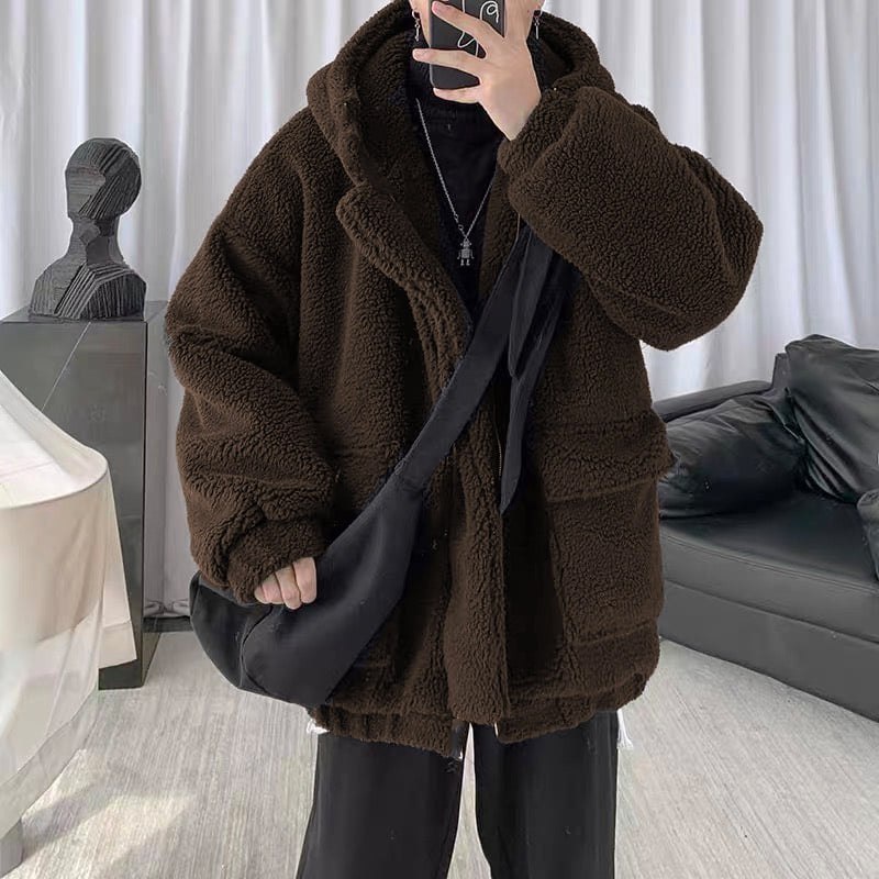 ✖Áo khoác oversize Fur Coat, trần bông Unisex Jack Lane