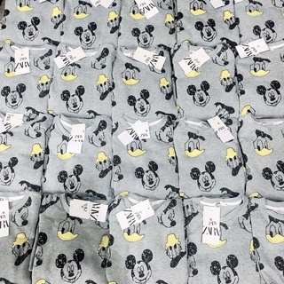 BỘ NỈ MICKEY XÁM CHO BÉ