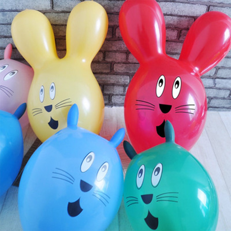Bong bóng cao su hình thỏ đáng yêu trang trí tiệc sáng tạo