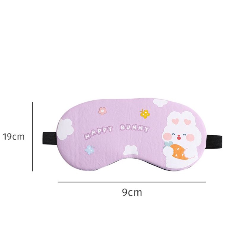 Bịt Mắt Ngủ Bảo Vệ Mắt Có Túi Giải Nhiệt Làm Mát Mắt, Họa Tiết Cute Dễ Thương - BEYOU