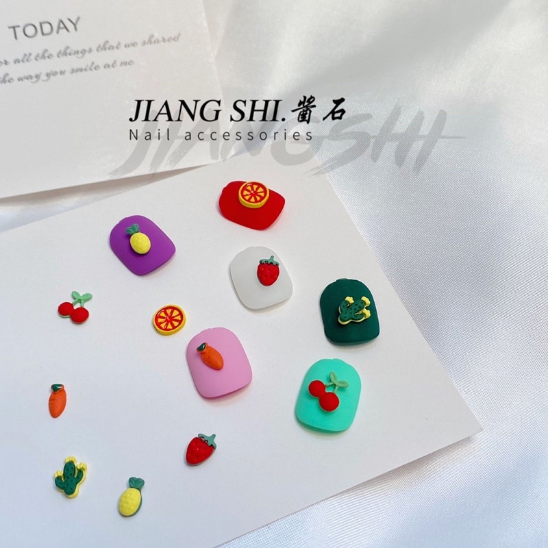 Charm nail trái cây style hàn