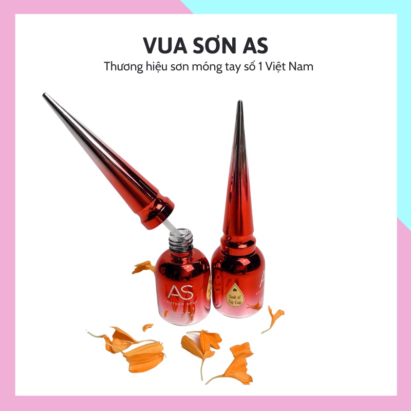 Base top sơn móng tay gel AS phụ kiện nail VUA SƠN AS 15ml