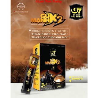 🎶🎶Siêu Rẻ🎶🎶Cà phê hòa tan G7 - Gu mạnh X2 (3in1) Trung Nguyên  - Hộp 12 sticks x 25gr