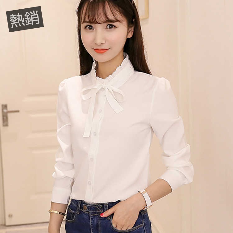 Áo Sơ Mi Chiffon Màu Xanh Dương Thời Trang Cho Nữ