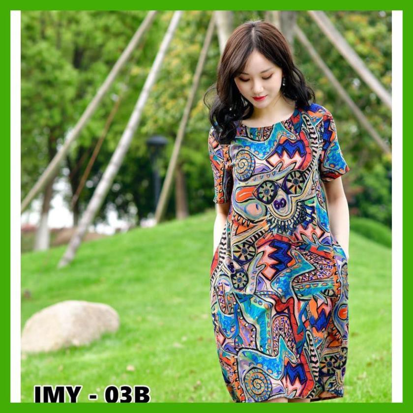 Váy Trung Niên - Đầm Trung Niên Hàng Thiết Kế, Vải Lụa Mát Mịn Thiết Kế Dành Cho U40-U50-U60.