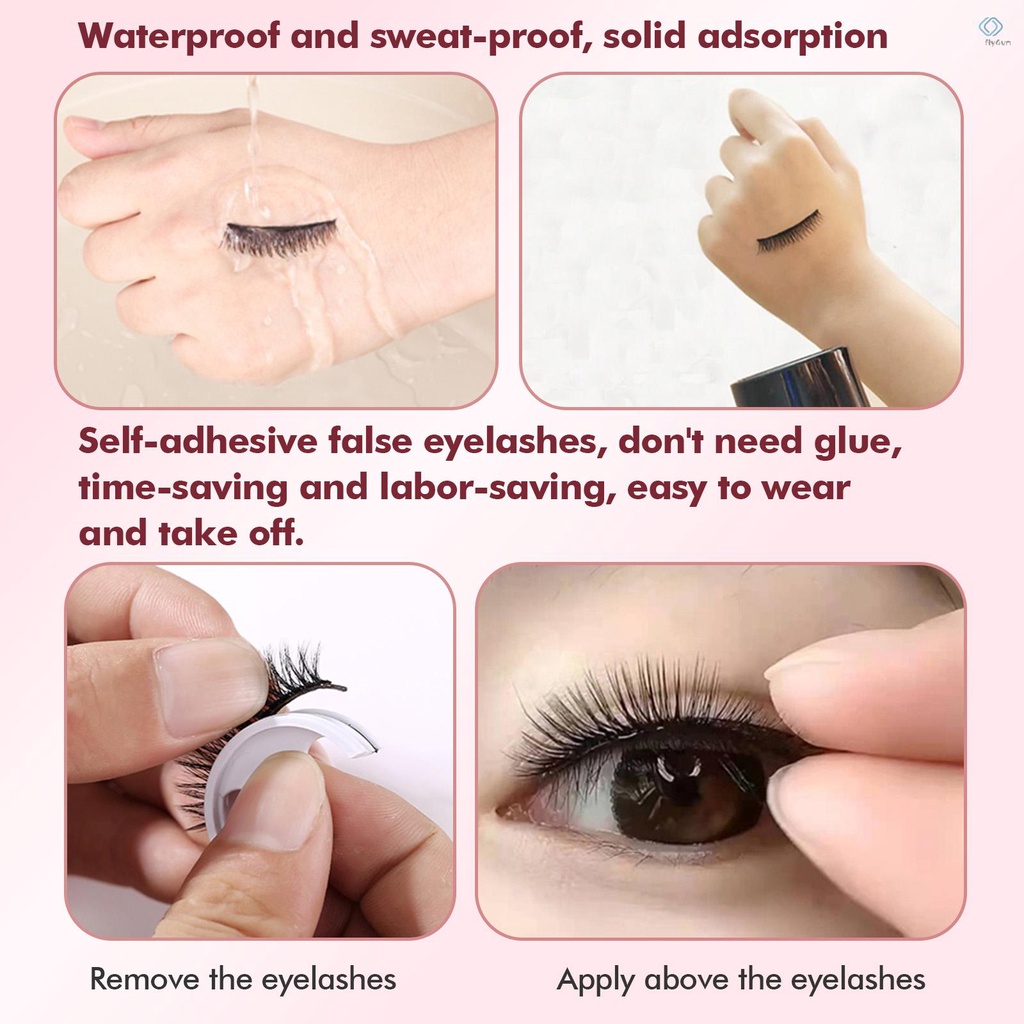 Set 2 cặp lông mi giả 3D dài tự dính mềm mại dành cho nữ
 | BigBuy360 - bigbuy360.vn